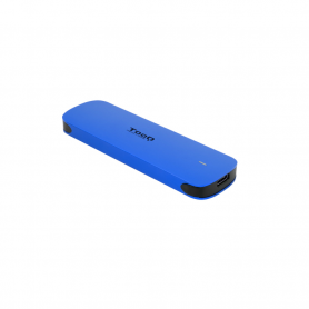 CAJA EXTERNA TOOQ M.2 NVMe USB3.1 GEN2 ALUMINIO AZUL