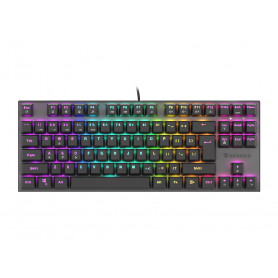 TECLADO GAMING GENESIS THOR 303 TKL RGB NEGRO MECANICO SWITCH OUTEMU ROJO