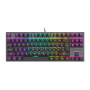 TECLADO GAMING GENESIS THOR 303 TKL RGB NEGRO MECANICO SWITCH OUTEMU ROJO