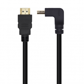 CABLE HDMI AISENS V2.0 ACODADO PREMIUM 4K60HZ A/M-A/M 2.0M