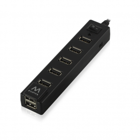 CONCENTRADOR USB-A DE ALTA VELOCIDAD USB 2.0 DE 7 PUERTOS INTERRUPTOR ON/OFF