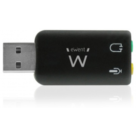 TARJETA DE SONIDO EWENT USB 5.1 VIRTUAL 3D
