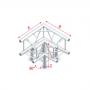 Milos Corner 3-way 90 Deco-22 Quatro Truss - Imagen 1
