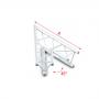 Milos Corner 45° Deco-22 Triangle truss - Imagen 1