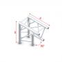 Milos Corner 90° apex down Deco-22 Triangle truss - Imagen 1