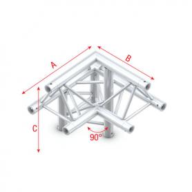 Milos Corner 90° down left, apex up Deco-22 Triangle truss - Imagen 1