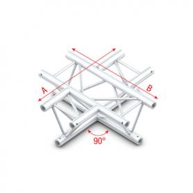 Milos 90° 4-way horizontal Deco-22 Triangle truss - Imagen 1