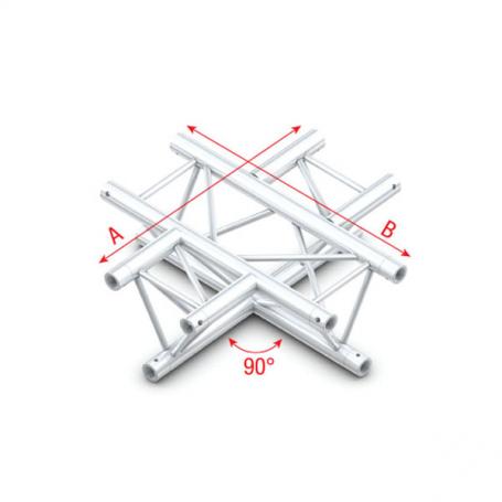 Milos 90° 4-way horizontal Deco-22 Triangle truss - Imagen 1