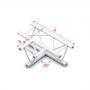 Milos 90° 3-way horizontal Deco-22 Triangle truss - Imagen 1
