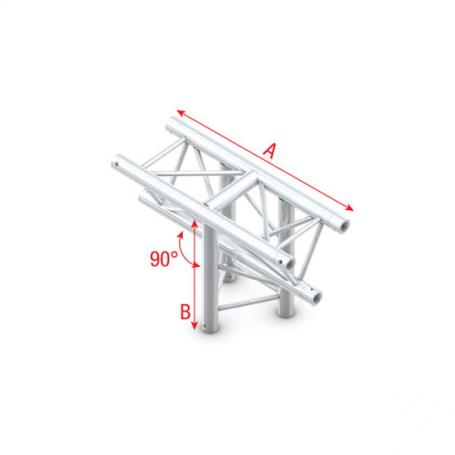 Milos T-Cross vertical 3-way, apex down Deco-22 Triangle truss - Imagen 1