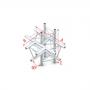 Milos T-Cross + up/down 5-way Deco-22 Triangle truss - Imagen 1