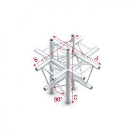 Milos Cross up/down 6-way Deco-22 Triangle truss - Imagen 1