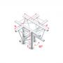 Milos Cross + down 5-way, apex down Deco-22 Triangle truss - Imagen 1
