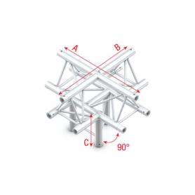 Milos Cross + down 5-way, apex up Deco-22 Triangle truss - Imagen 1