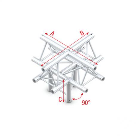 Milos Cross + down 5-way, apex up Deco-22 Triangle truss - Imagen 1