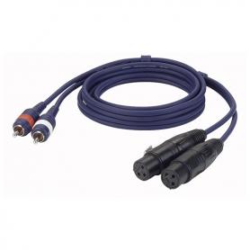 DAP FL25 - 2 RCA Male L/R  > 2 XLR/F 3 p. 1,5 m - Imagen 1