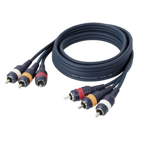 DAP FL47 - 2x RCA + 1x Digital cable 3,0 m - Imagen 1