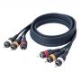 DAP FL47 - 2x RCA + 1x Digital cable 0,75 m - Imagen 1