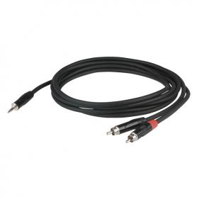 DAP FLX30 - Stereo mini jack > 2 RCA Male Cuerpo con conector Jack empotrado, 1,5 m - Imagen 1