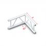 Milos Corner 90° vertical Pro-30 Step F Truss - Imagen 1