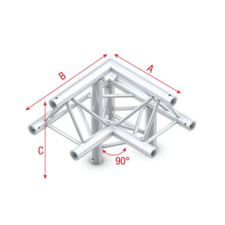 Milos Corner 90° down right, apex up Pro-30 Triangle F Truss - Imagen 1