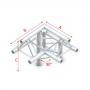 Milos Corner 90° down right, apex up Pro-30 Triangle F Truss - Imagen 1