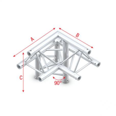 Milos Corner 90° down left, apex up Pro-30 Triangle F Truss - Imagen 1