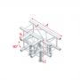 Milos T-Cross + Down 4-way Pro-30 Square G Truss - Imagen 1