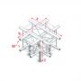Milos Cross + Down 5-way Pro-30 Square G Truss - Imagen 1