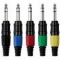 DAP 6.3 mm Jackplug Stereo, Black housing Cápsula negra - Imagen 2