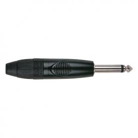 DAP 6.3mm Jack X-type Mono with black endcap Carcasa negra - Imagen 1