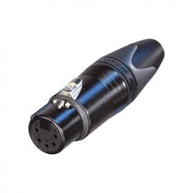 Neutrik XLR 5p. Connector Female Carcasa negra con contactos plateados - Imagen 1