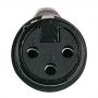 DAP XLR 3p. X-type Female Capacete negro - Imagen 2