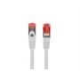 CABLE RED LANBERG LATIGUILLO CAT.6 S/FTP LSZH CU 0.25M GRIS FLUKE PASSED