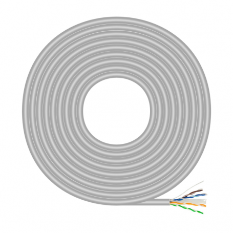 CABLE RED AISENS BOBINA RJ45 CAT.6 UTP RIGIDO CCA 305M GRIS