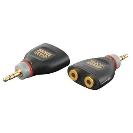 DAP XGA44 - Mini Jack/M stereo > 2 x Mini Jack/F Incl. 4 resistencias de 10 kiloohmios - Imagen 1