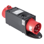 PCE Mobile Distribution Box Plastic Series ST.ANTON 2F 16/5 GS32/5 Ea m.B. 1x 5P CEE 32 A in - 1x 5P CEE 16 A out - IP44 1x 5P C