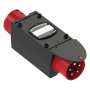 PCE Mobile Distribution Box Plastic Series ST.ANTON 2F 16/5 GS32/5 Ea m.B. 1x 5P CEE 32 A in - 1x 5P CEE 16 A out - IP44 1x 5P C