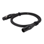 DAP FLN01 - Mic/Line Cable XLR M/F 3P Neutrik NC3-BAG Series 1.5 m 1,5 m - Chapado en plata