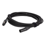 DAP FLN01 - Mic/Line Cable XLR M/F 3P Neutrik NC3-BAG Series 6 m 6 m - Chapado en plata