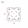 MILOS Concrete Ballast Base 500 kg 500 kg