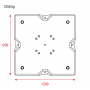 MILOS Concrete Ballast Base 1250 kg 1250 kg
