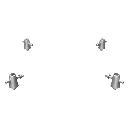 MILOS Connector for MCBB Base Plate para sistemas de truss M290/M390