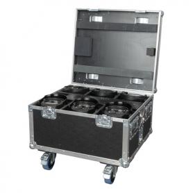 Showtec EventSpot 1600 Q4 Set Maletín cargador con 6 unidades, negro - Imagen 1