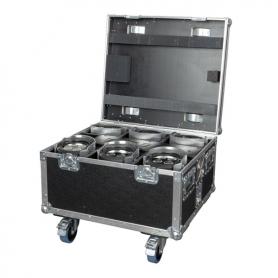 Showtec EventSpot 1600 Q4 Set Maletín cargador con 6 unidades, aluminio pulido - Imagen 1