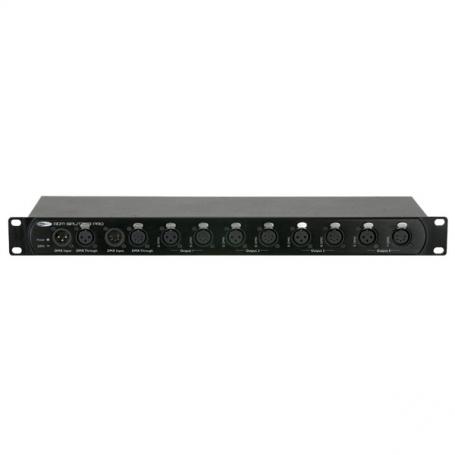 Showtec RDM Splitter Pro Amplificador de señal DMX de 4 canales con RDM y conectores XLR de 3 y 5 clavijas - Imagen 1