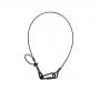 Showtec Saveking 5mm Cable de seguridad 1,0 m / carga máx. 60kg / Certificado BGV-C1 / Negro - Imagen 1