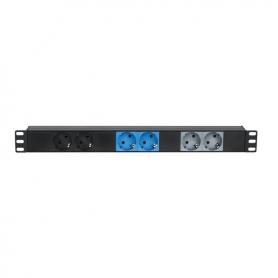 Showtec 19" 1U CEE16A To 6x Sockets Divisor trifásico - Imagen 1