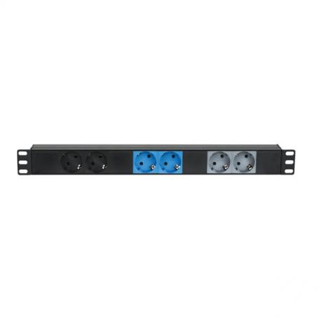 Showtec 19" 1U CEE16A To 6x Sockets Divisor trifásico - Imagen 1