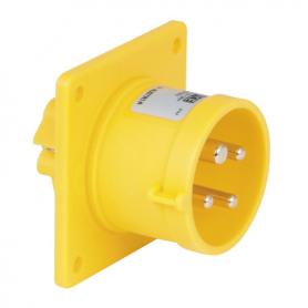 PCE CEE 16A 110V 4p Socket Male Amarillo, IP44 - Imagen 1